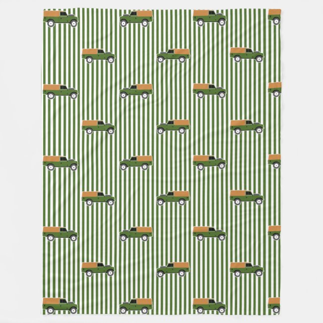 Manta Polar Clásico Olive Green Soft serie 3 Land Rover (Anverso)