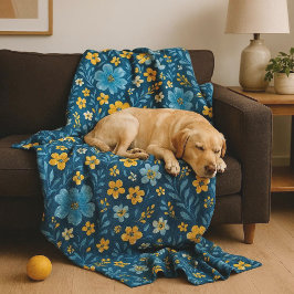 Manta Polar Clásico Shabby Chic Patrón de arte floral francés