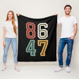 Manta Polar Clásico Vintage 86 47 Anti Trump 2024 Impugnar 