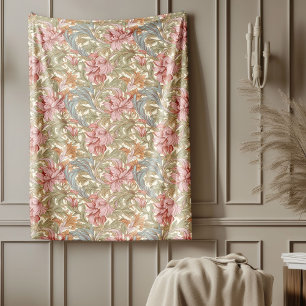 Manta Polar Clásico William Morris Cosy Elegancia colores apag