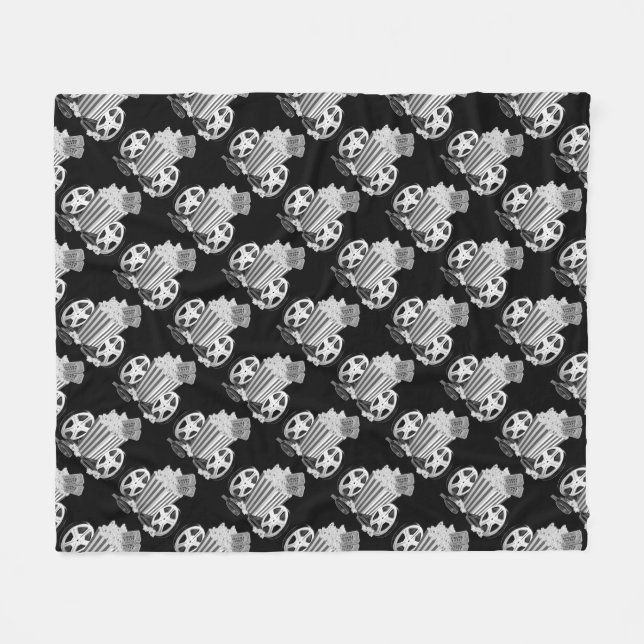 Manta Polar Clásicos de películas en blanco y negro observan c (Frente (Horizontal))