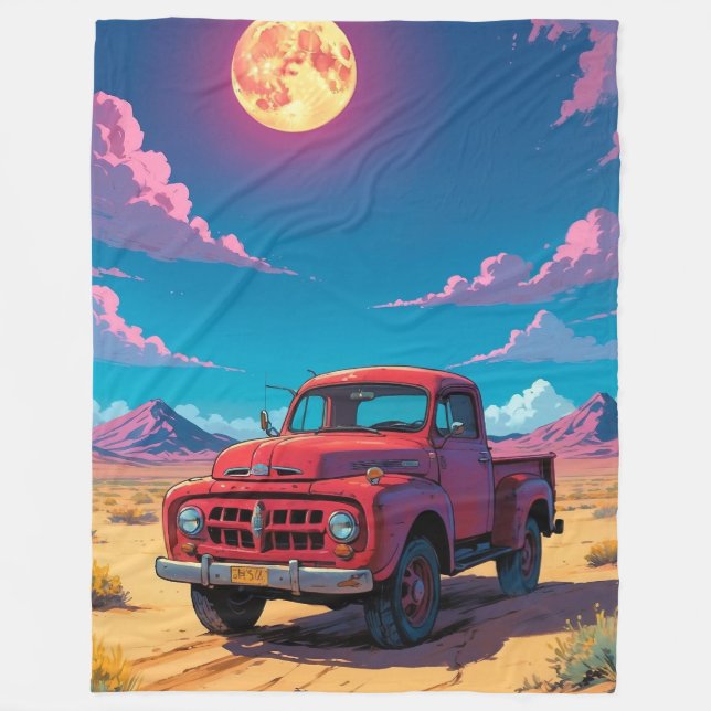 Manta Polar Classic American Pickup  Fleece Blanket (Anverso)