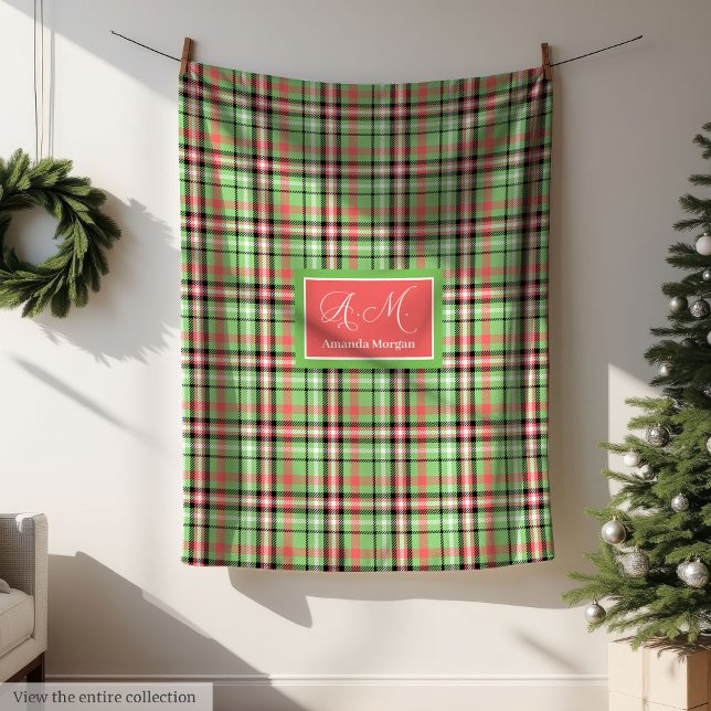 Manta Polar Classic Christmas Tartan Blanket Holiday Throw (Classic Christmas Tartan Blanket Holiday Throw)