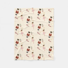 Manta Polar Classic Nutcracker Christmas Sherpa Blanket