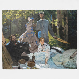 Manta Polar Claude Monet - Almuerzo en la hierba, panel derech