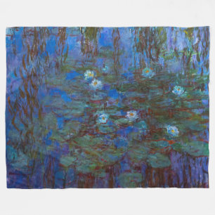 Manta Polar Claude Monet - Blue Water Lilies