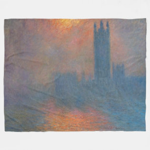 Manta Polar Claude Monet - Cámaras del Parlamento Londres