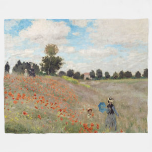 Manta Polar Claude Monet - Campo de amapola