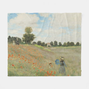 Manta Polar Claude Monet El campo de amapolas cerca de Argente