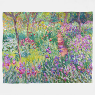 Manta Polar Claude Monet - El jardín del Iris en Giverny
