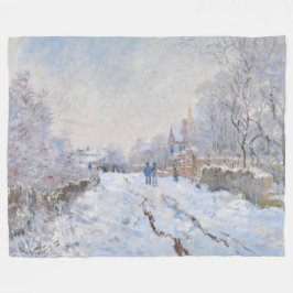 Manta Polar Claude Monet - Escena de nieve en Argentina