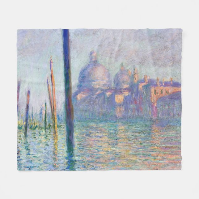 Manta Polar Claude Monet - Gran Canal, Venecia (Frente (Horizontal))