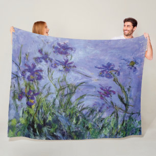 Manta Polar Claude Monet Lilac Irises