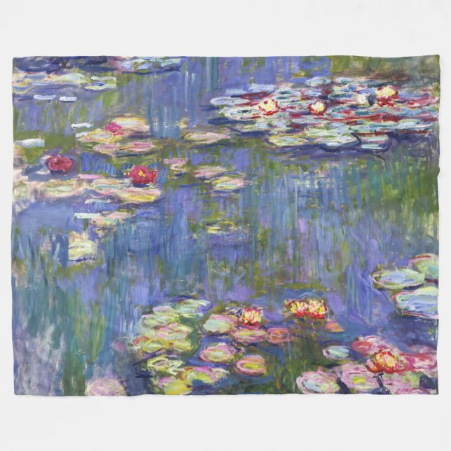 Manta Polar Claude Monet - Lilies de agua / Nympheas (Frente (Horizontal))