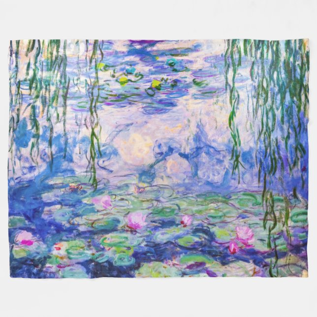 Manta Polar Claude Monet - Lilies de agua / Nympheas 1919 (Frente (Horizontal))