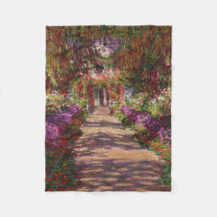 Manta Polar Claude Monet Una ruta en el jardín de Monet