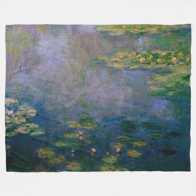 Manta Polar Claude Monet - Water Lilies (Frente (Horizontal))