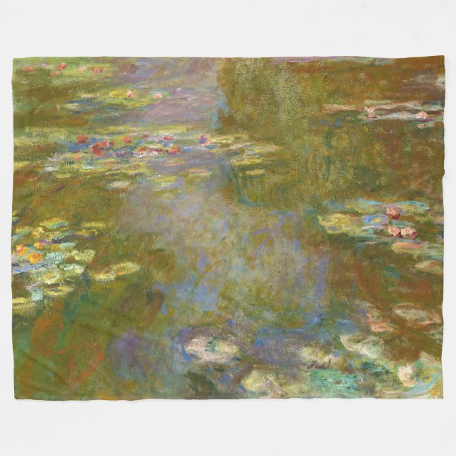 Manta Polar Claude Monet - Water Lily Pond 1917 (Frente (Horizontal))