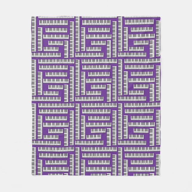 Manta Polar Claves de piano (Anverso)