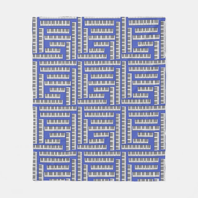 Manta Polar Claves de piano (Anverso)