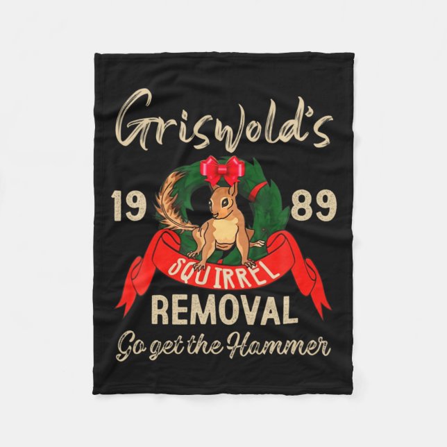 Manta Polar Clic Christmas Movie Squirrel Removal Vacation  (Anverso)