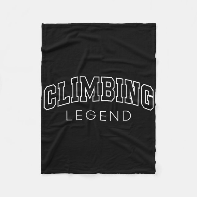 Manta Polar Climbing Legend Funny Athletic Lettering Climber C (Anverso)