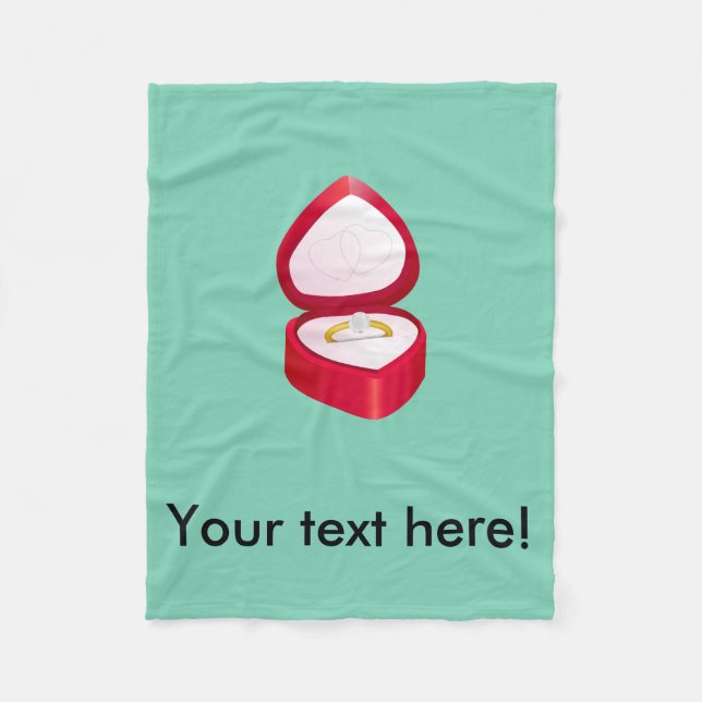 Manta Polar Clipart del anillo de compromiso (Anverso)