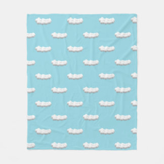 Manta Polar clouds Fleece Blanket