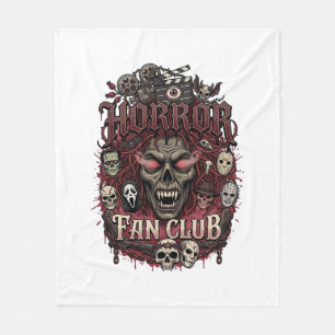 Manta Polar Club de Fans de Terror Calavera Cara Demonio Hallo