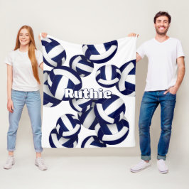 Manta Polar club de voleibol azul marino colores decoración de