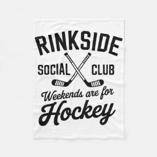 Manta Polar Club Social Rinkside Vibraciones Retro Hockey sobr