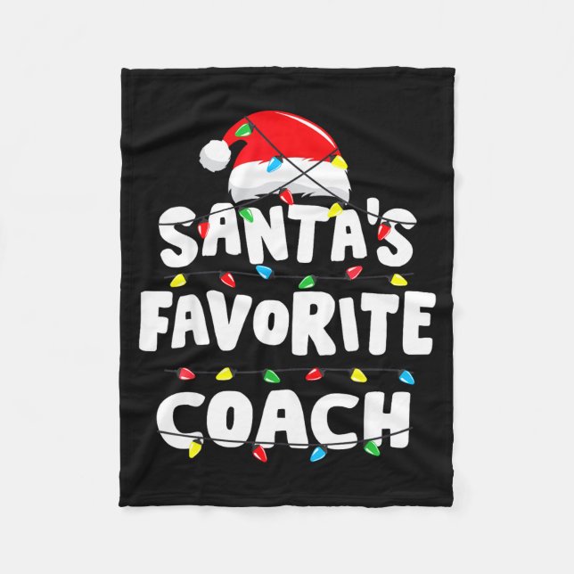 Manta Polar Coach Christmas Santa's Favorite Funny Gift Xmas  (Anverso)