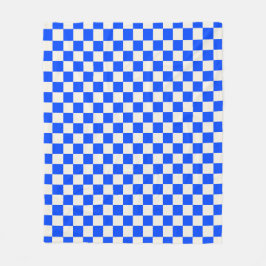 Manta Polar Cobalt and cream checkerboard pattern
