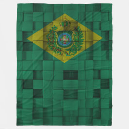 Manta Polar Cobertor de Lã Bandeira Imperial do Brasil