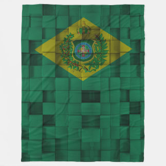 Manta Polar Cobertor de Lã Bandeira Imperial do Brasil