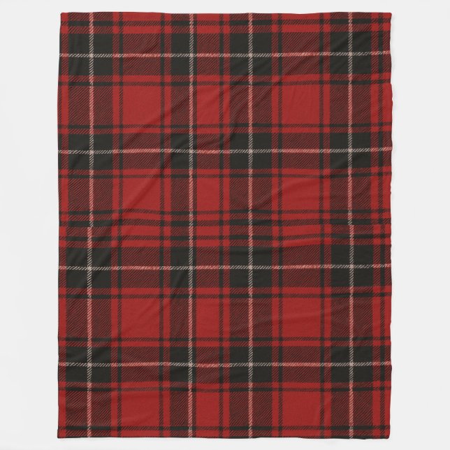 Manta Polar cobertor xadrez design  (Anverso)