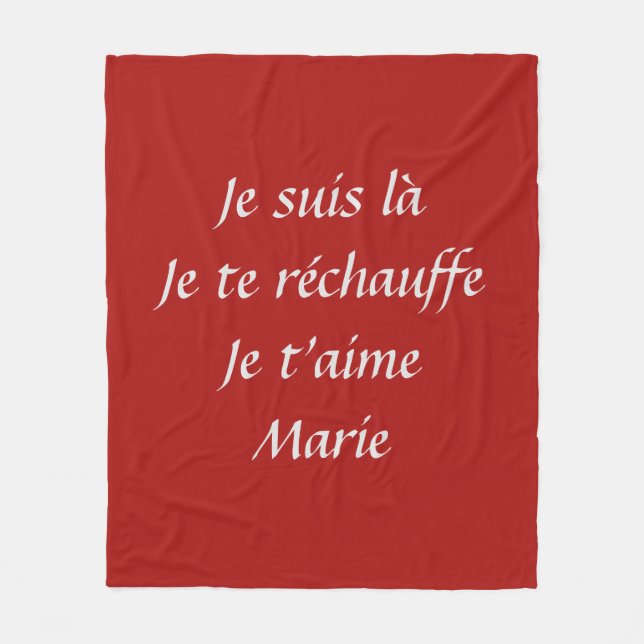 Manta Polar Cobertura 100% personalizada (Anverso)