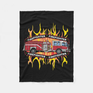 Manta Polar Coche de bomberos del bombero