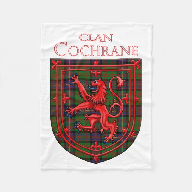 Manta Polar Cochrane Tartan Scottish Plaid Lion Rampant (Anverso)