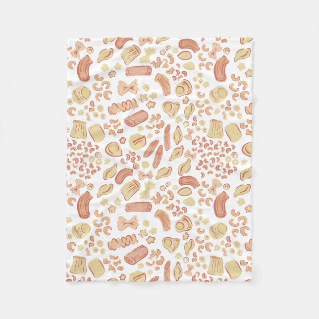 Manta Polar COCINAS ITALIANAS El lindo patrón de pasta italian (Anverso)