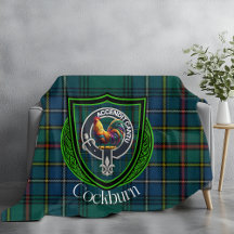 Cockburn Scottish Clan Tartan Crest