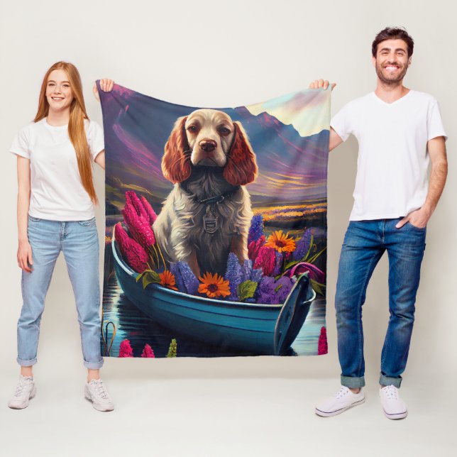 Manta Polar Cocker Spaniel en un remo: Una aventura escénica (In situ)