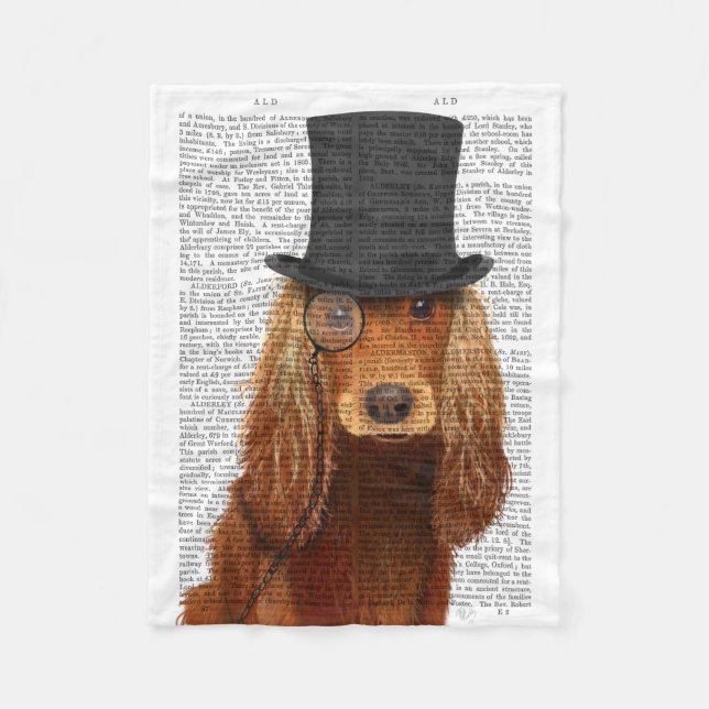 Manta Polar Cocker Spaniel, Hound formal y Gorra (Anverso)