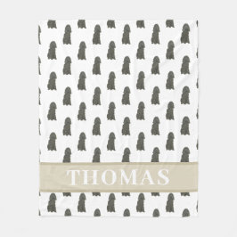 Manta Polar Cocker Spaniel negro personalizado