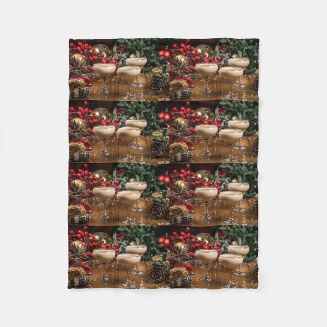 MANTA POLAR *COCKTAILS GALORE* NAVIDADES BLANKET (Anverso)