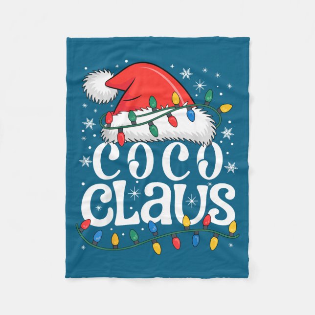 Manta Polar Coco Claus Funny Xmas Christmas Grandma Holiday St (Anverso)