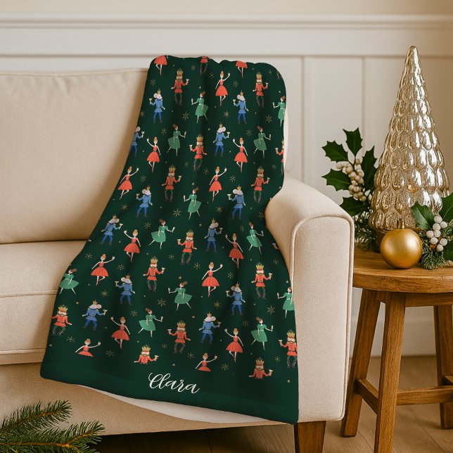 Manta Polar Cóctel personalizado de cascanueces de Navidad (Subido por el creador)