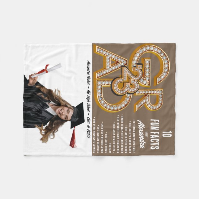 Manta Polar Coffe Latte Fun Facts & Photo 2023 Graduation (Frente (Horizontal))