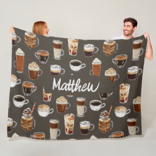 Manta Polar Coffe Lover Cosy Name Blanket