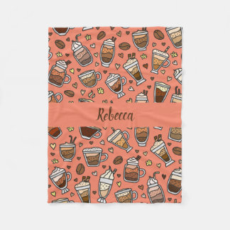 Manta Polar Coffee Blanket Acogedor Para Relajarse Con Sips